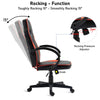Executive Recliner Racing Gaming Chair Leather Office Swivel Computer Desk Chair