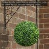 2x Natural Artificial 38cm Boxwood Ball Topiary Indoor/Outdoor Hanging Pot Plant