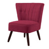 Chesterfield Wing Back Armchair Button Fabric Upholstered Lounge Tub Sofa Chair
