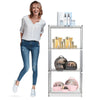 4 Tier Metal Wire Shelving Kitchen Storage Rack Holder Organiser Shelf Unit