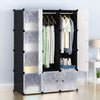 12 Cube Plastic Storage Wardrobe Clothes Organizer Cupboard Closet Cabinet DIY