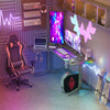 66" XXXL L-Shaped Gaming Desk RGB Corner Computer Desk for 3-4 Monitors Consoles