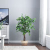 120cm Artificial Banyan Tree Realistic Fake Potted Green Plant In/ Outdoor Decor