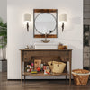 Industrial Wall Mirror Shabby Vintage Wood Framed Ornate Hanging Bathroom Mirror