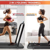 2 in 1 Walking Machine Treadmill Folding Electric Running Jogging Exercise Home