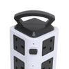 Socket Tower Mains Power Extension Lead 10 Way 4 USB Ports Adaptor Plug 3M Cable