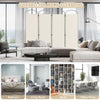 4-Panel Room Divider 188cm Folding Privacy Screen Portable Wall Divider for Home
