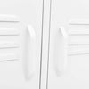 Industrial TV Cabinet Steel White Media Unit Stand Cupboard Console Sideboard
