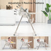 Baby Highchair Toddler Feeding Seat Foldable Adjustable Baby Dinning Table Chair