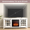Fireplace TV Stand for TVs up to 65 Inches With 2000W Electric Fireplace Insert