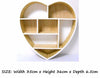 Wooden Display Wall Hanging Storage Unit Rack Shelves Cubes Home Decor Ornaments