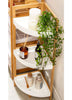 3 Tier Wooden Freestanding Corner Shelf Rack Storage Caddy Organizer Bathroom