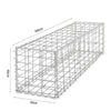 Galvanised Steel Gabion Basket Cage Mesh Wire Stone Basket Outdoo Wall Retaining