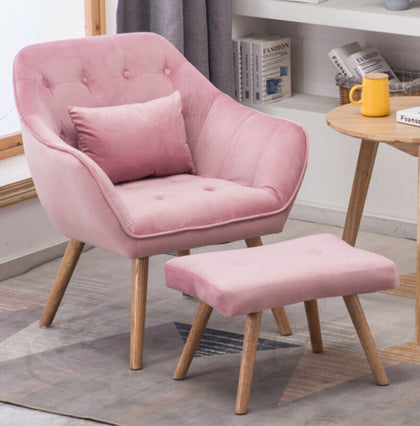 Anti-slip Children Kid Sofa Set Armchair Stool Seat Button Backrest Accent Chair