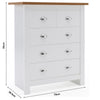 Chest of Drawers Bedside Cabinet Storage Wooden Modern Bedroom Furniture Home