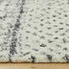 Ivory Cream Aztec Shaggy Rug | Small Large Living Room Rugs | Tribal Hall Runner