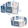Baby Playpen Kids 16 HDPE Panel Folding Play Yard w/ Safety Lock & EducationToys