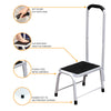 Slip-Resistant Safety Step Stool Bath Kitchen Aid Handrail Mobility Platform Sup