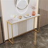 Gold Long Console Table Narrow Sofa Side Table Space-Saving fr Entryway Corridor