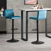 1/2/4x Bar Stools Gas Lift Swivel Velvet Padded Stool Breakfast Club Cafe Chairs