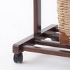 Clothes Rail Rack Wooden Garment Coat Stand Hanging Storage Organizer On Wheels