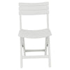 Collapsible Outdoor Folding White Garden Chairs, Table, & Benches Patio Lounge