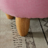 Pink Fabric Pig Animal Footstool Stools Ottomans With Wood Legs Living room Toy