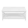 2-Tiers Coffee Table Living Room Sofa Center Side Table Display Tabletop Shelf