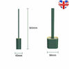 Silicone Toilet Brush with Toilet Brush Holder Creative Cleaning Brush Set