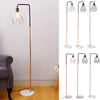 Modern Floor Lamp Geometric Lampshade Solid Marble Base Home