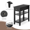 3-tier Sofa Side Table Modern End Table Nightstand w/ Drawer for Living Room