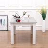 Modern Wooden Dining Table Grey&White Solid Kitchen Home Furniture 138CM*90CM
