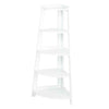 5 Tier Corner Shelf Bookshelf Display Storage Stand Rack Ladder Shelf
