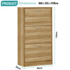 3 Drawer Shoe Cabinet Storage Cupboard Unit Shoe Rack Wooden Stand Organiser
