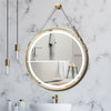 LED Illuminated Bathroom Mirror Makeup 3 Light w/Demister Hanging Belt 600/800mm