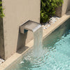 20/30/60cm Stainless Steel Spillway Waterfall Water Blade Koi Pond Weir Cascade