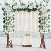 White Rose Wedding Artificial Flower Row Table Background Bouquet Party Decor