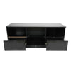 Modern 120cm TV Stand Unit Cabinet High Gloss with Drawers LED Light