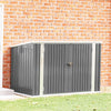 7ft Galvanized Steel Garden Storage Shed Bike Metal Pent Roof Tool Shed House XL