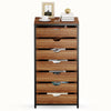 Vintage Brown Dresser Chest of 7 Drawers Bedroom Storage Cabinet Home Furniture
