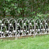 5PCS White Garden Fencing Panel Vegetable Flower Lawn Picket Borders Pet Barrier