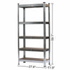 Heavy Duty 5 Tier Shelving Rack Unit Metal Garage Shelf Storage Shelves UK