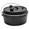 Pre-Seasoned Cast Iron Dutch Oven Stew Pot Camping Fire Cooking Pot w/Lid Lifter