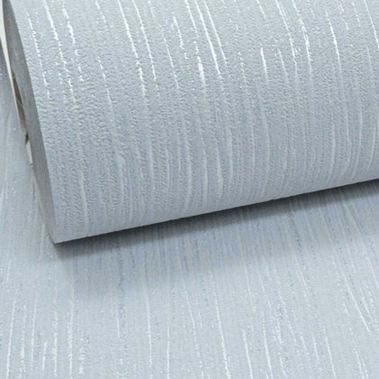 Light Grey Crystal Metallic Silver Glitter Textured Vinyl Plain Thick Wallpaper