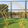 Metal Pentagon Wedding Arch Frame Backdrop Free Standing Birthday Party Props UK