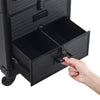 Black Mak Up Trolley Case Travel Beauty Vanity Hairdressing Case with Drawers UK