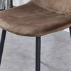 Set of 4 Velvet Dining Chairs Padded Backrest Home Living Room Kitchen Office BN