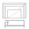 Industrial TV Table Wood TV Stand Console Cabinets with Shelves for Living Room