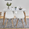 Dining Table and Chairs 4 6 Set Wooden legs Retro dining Room Chair Grey Kitchen