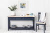 Florence Navy Blue Console Table.Kitchen hallway console table, 3 drawers&shelf